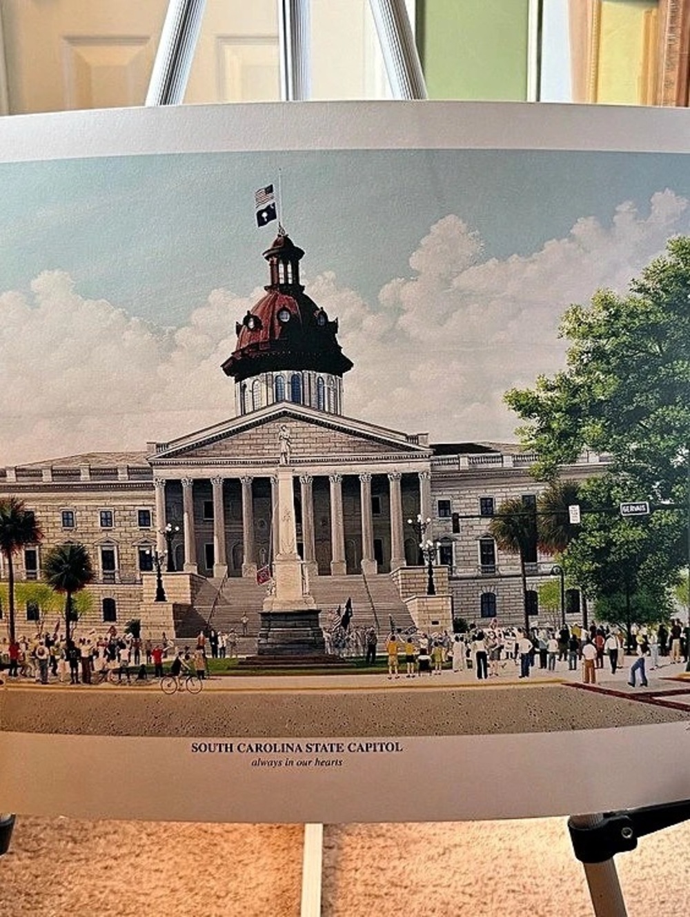 South Carolina State Capitol Art Print